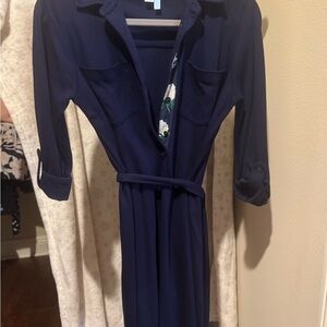 Draper James Midnight Belted Dress